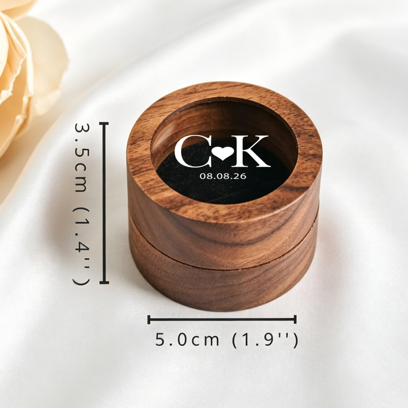 กล่องใส่แหวนแต่งงานแบบส่วนตัว  - Wood Ring Blank บทวิจารณ์และราคา