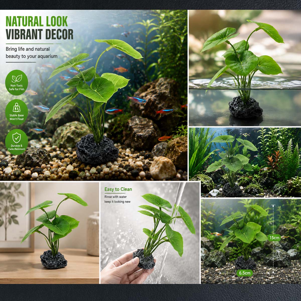 ต้นไม้จำลองสำหรับตู้ปลา 1 ชิ้น - Terrarium Moss Art บทวิจารณ์และราคา