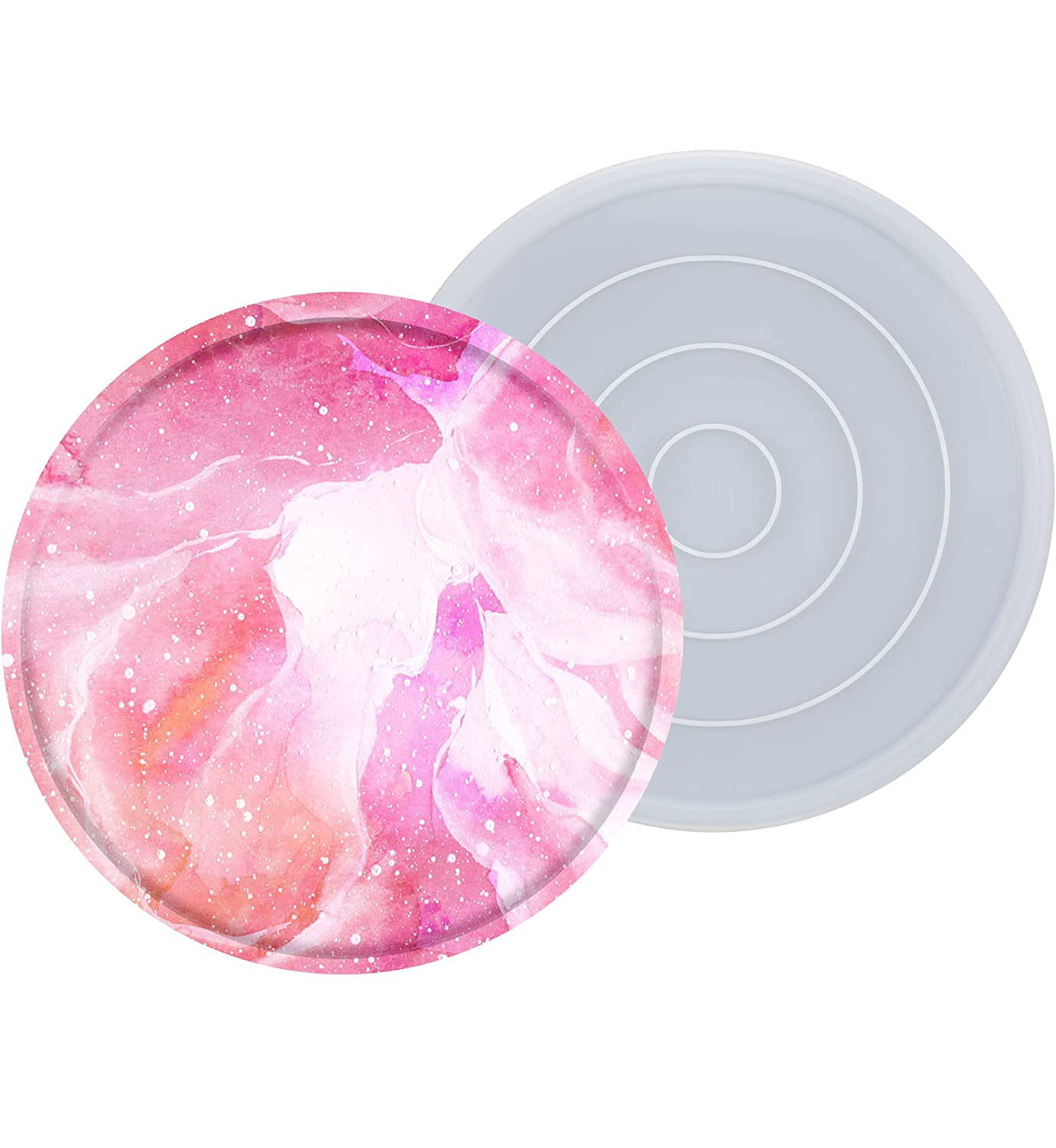 ขนาดใหญ่27.4ซม.รอบถาดแม่พิมพ์จ - Coaster Mold Round บทวิจารณ์และราคา