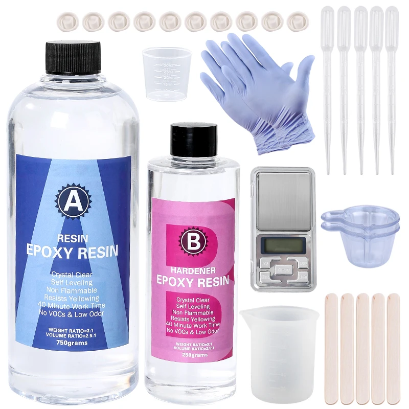 อีพ็อกซี่เรซิ่นชุดคริสตัลใสผสม - Mixing Cup Silicone บทวิจารณ์และราคา