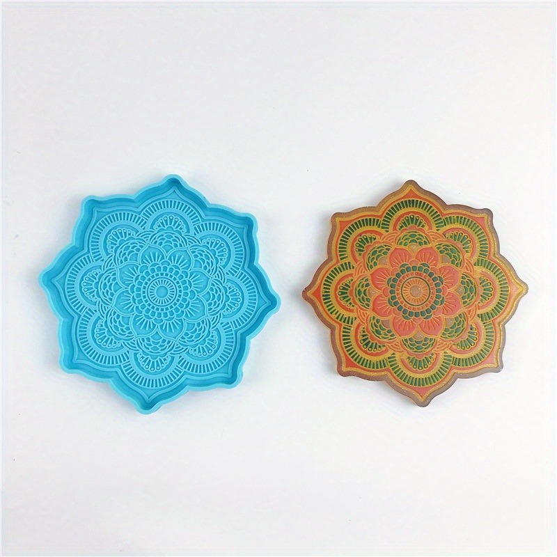 Mandala Coaster แม่พิมพ์ซิลิโค - Resin Craft Ideas บทวิจารณ์และราคา