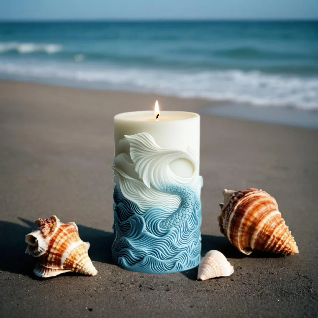 แม่พิมพ์ซิลิโคนทำจากโฟมรูปทรงค - Resin Ocean Wave Mold บทวิจารณ์และราคา