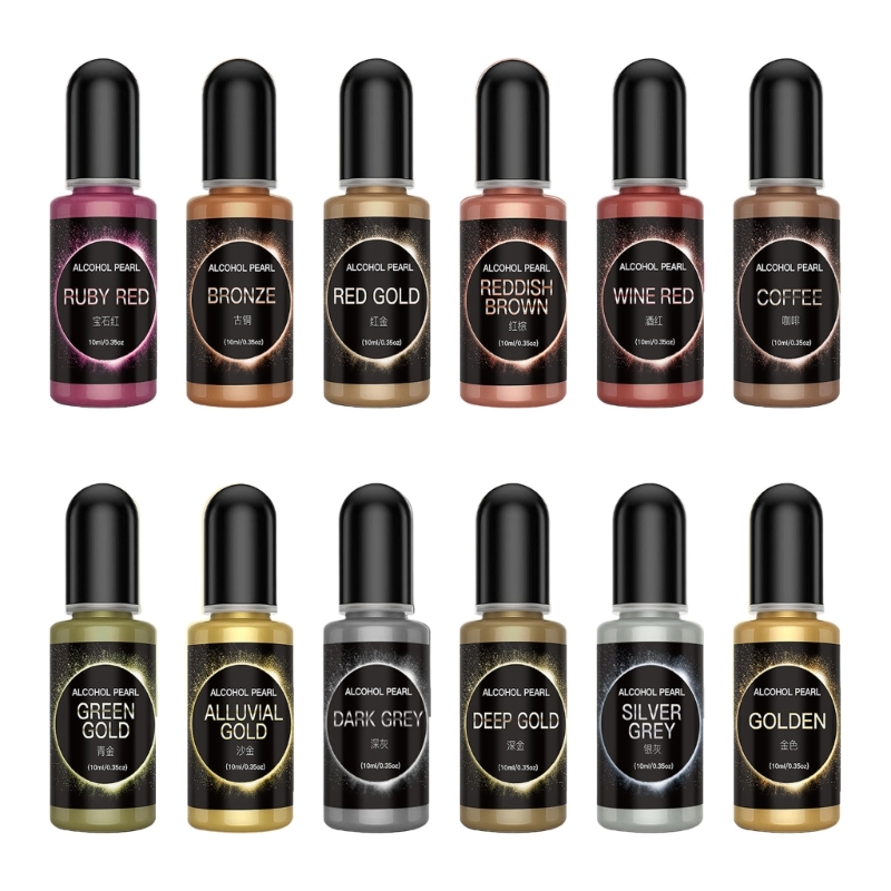 หมึกแอลกอฮอล์Blooming Inkหยดหม - Resin Dye Alcohol บทวิจารณ์และราคา